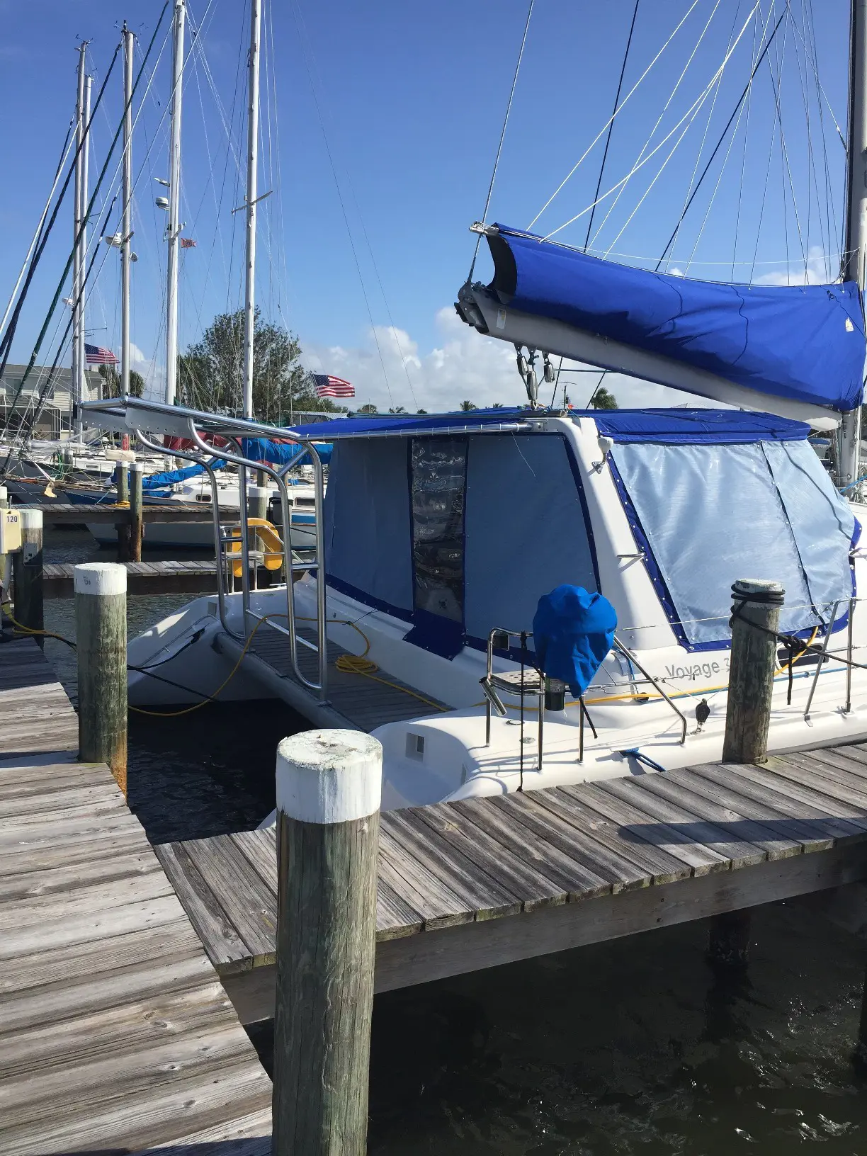 Used Sail Catamaran for Sale 2001 Voyage 38  Boat Highlights Image Gallery