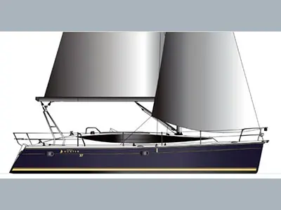 Hunter 37 New Sail