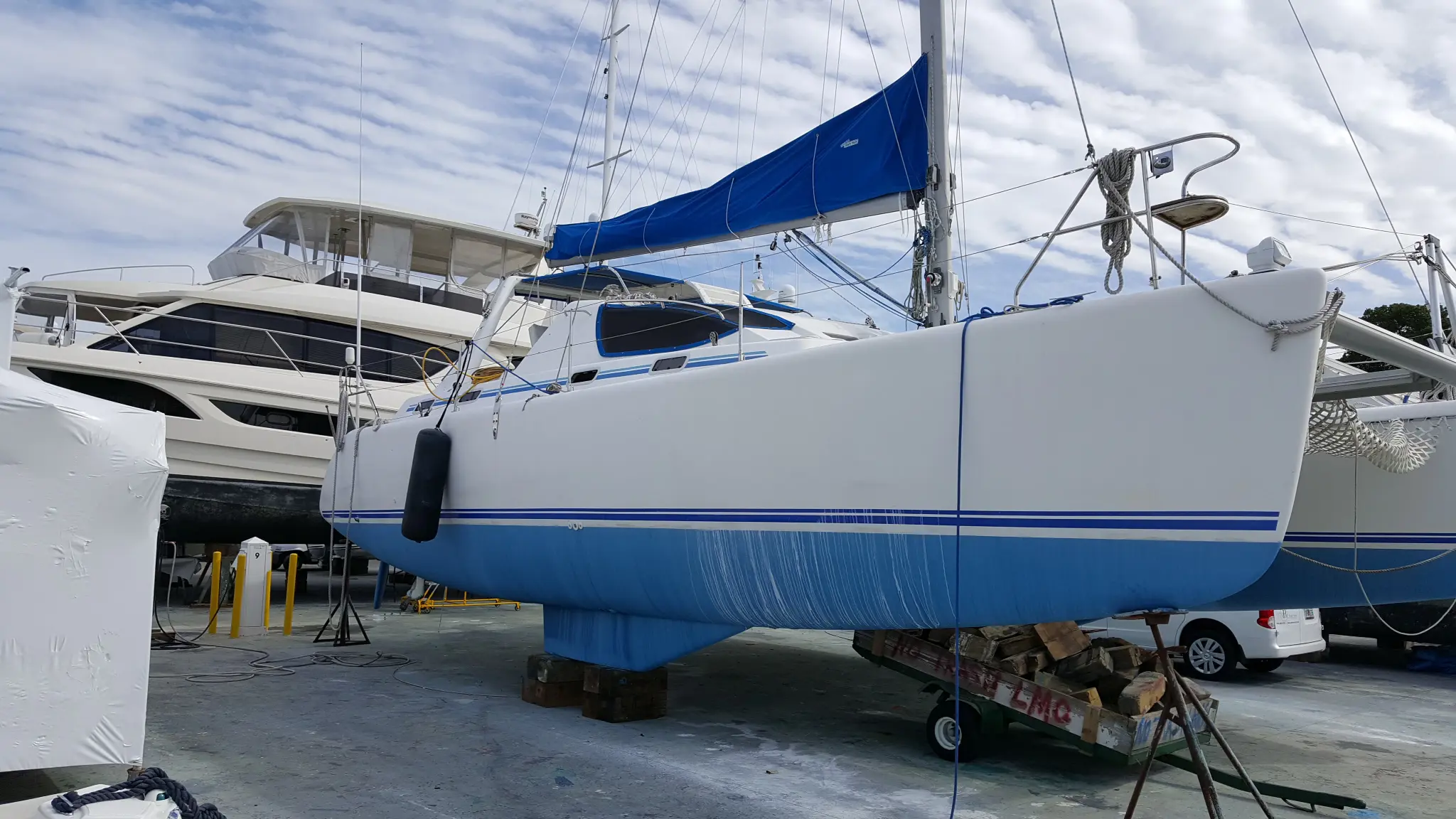 Used Sail Catamaran for Sale 2002 Admiral 38 Boat Highlights Image Gallery