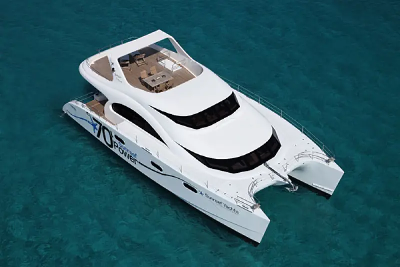 Launched Power Catamaran for Sale  70 Sunreef Power Boat Highlights Image Gallery