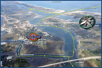 St. Augustine Marine Center - aerial view