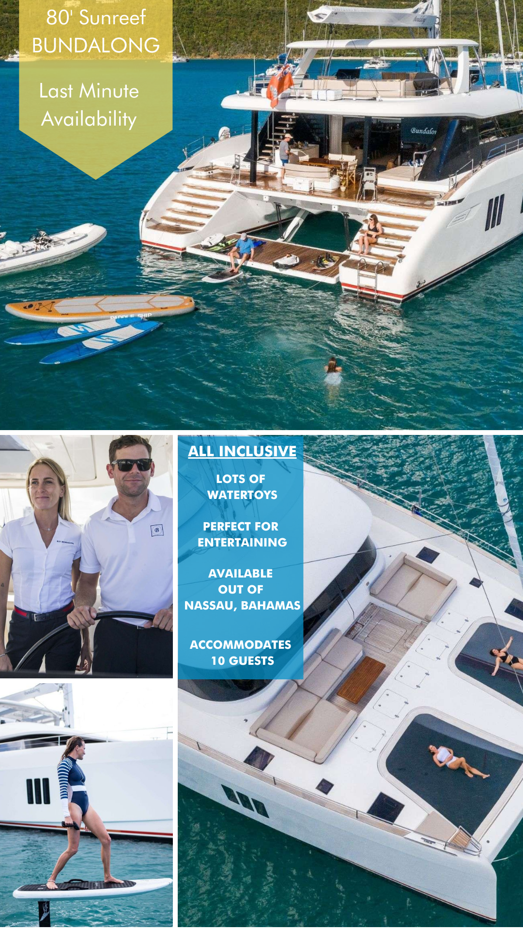 Recent Price Cuts & Latest Listings.Last Minute Charter Availability - Sunreef 80 - Bahamas