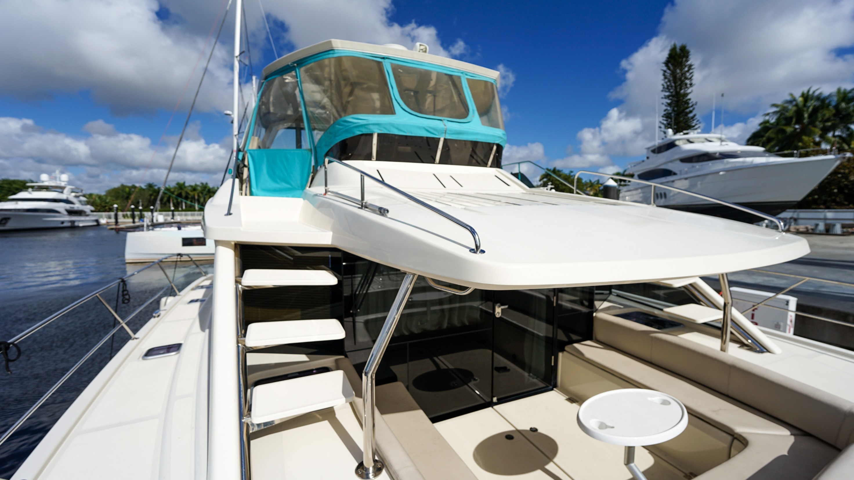 Used Power Catamaran for Sale 2018 Aquila 48 Deck & Equipment