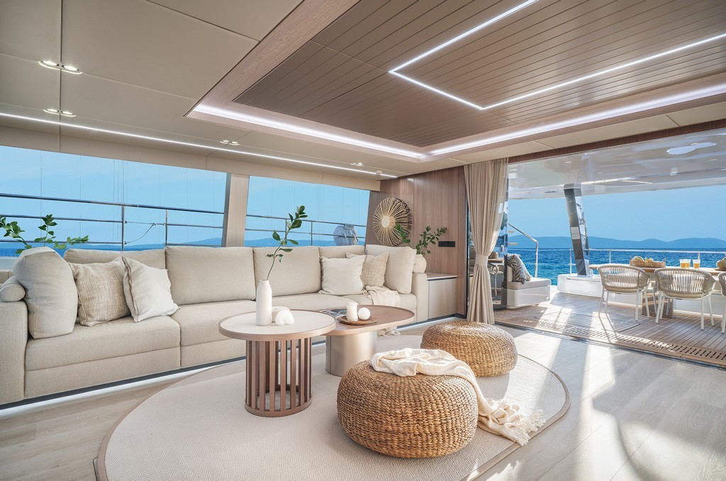 Used Power Catamaran for Sale 2021 Sunreef 80 Layout & Accommodations