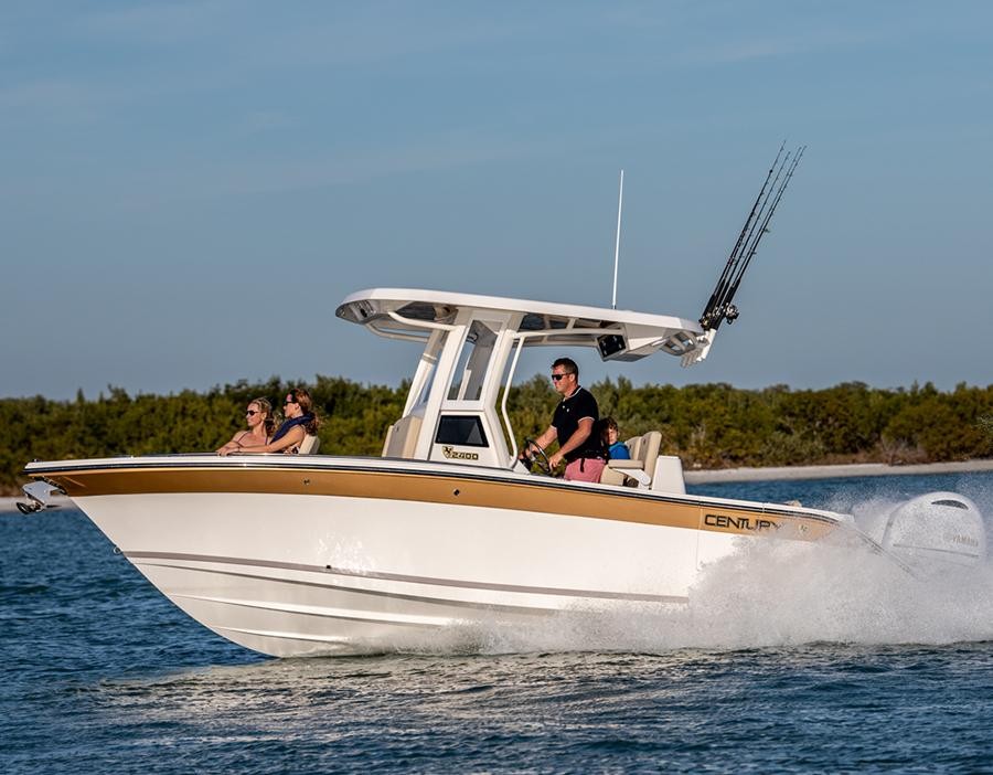 New Power Center Console for Sale 2022 2400 CC Boat Highlights