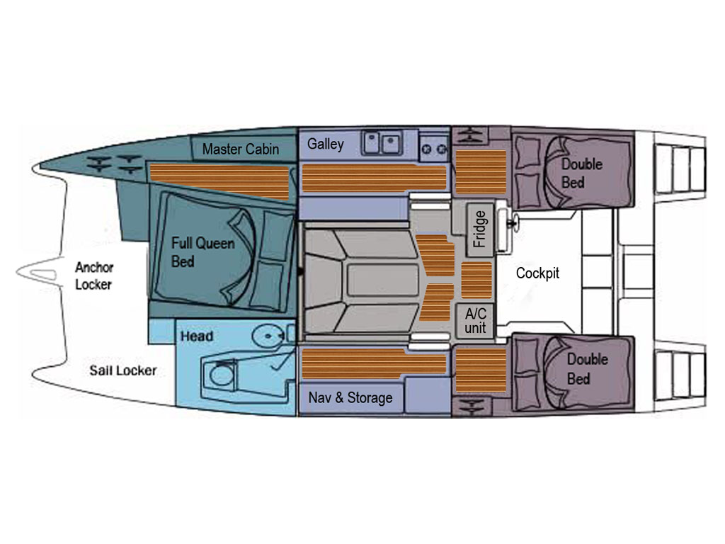 New Sail Catamaran for Sale 2012 Gemini 105Mc Boat Highlights