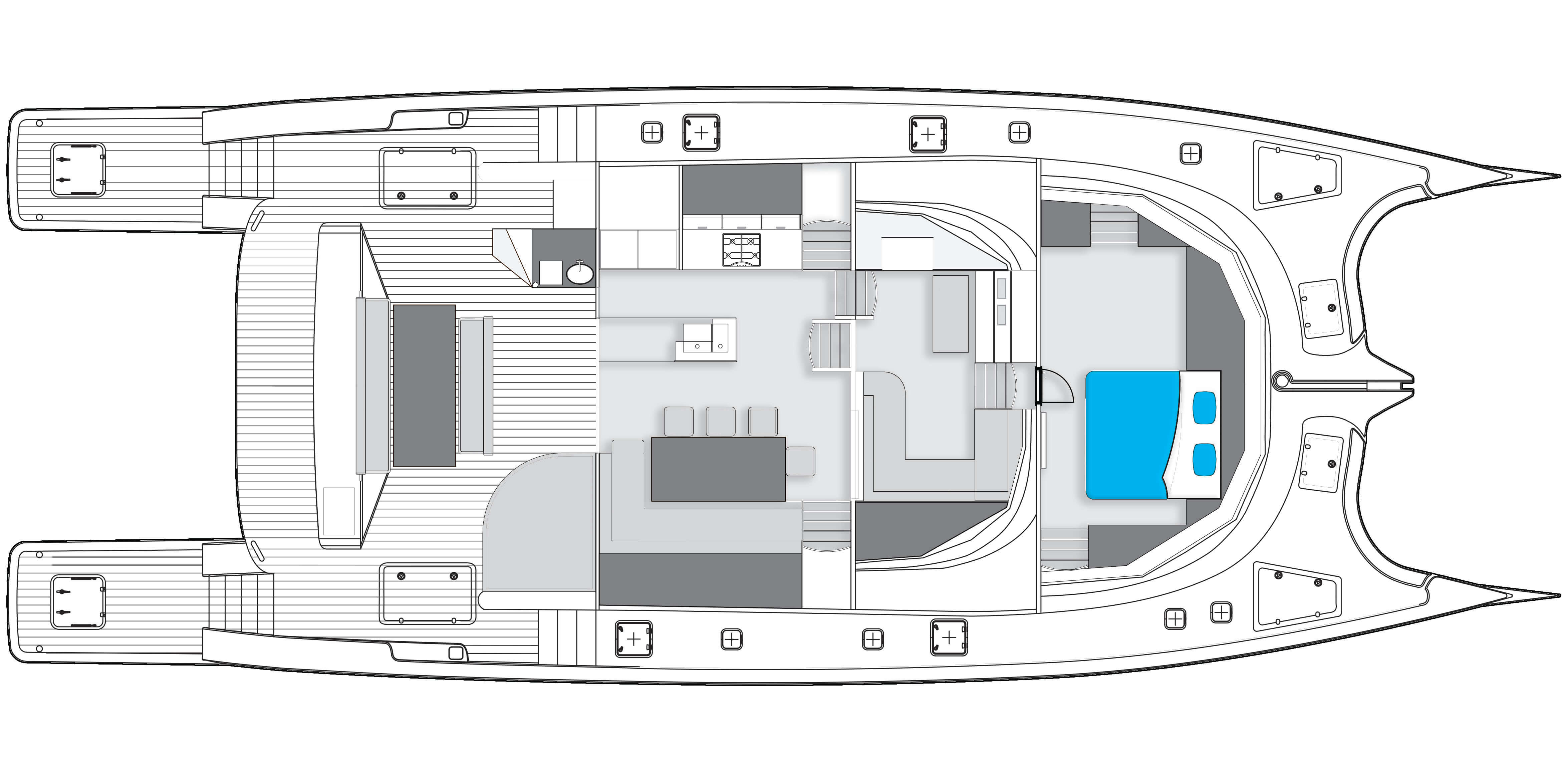 Launched Power Catamaran for Sale  70 Sunreef Power Boat Highlights