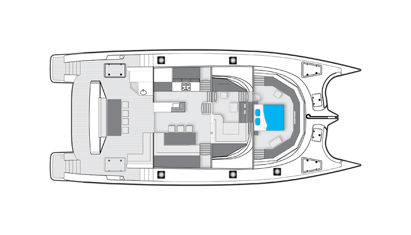Launched Power Catamaran for Sale  70 Sunreef Power Boat Highlights