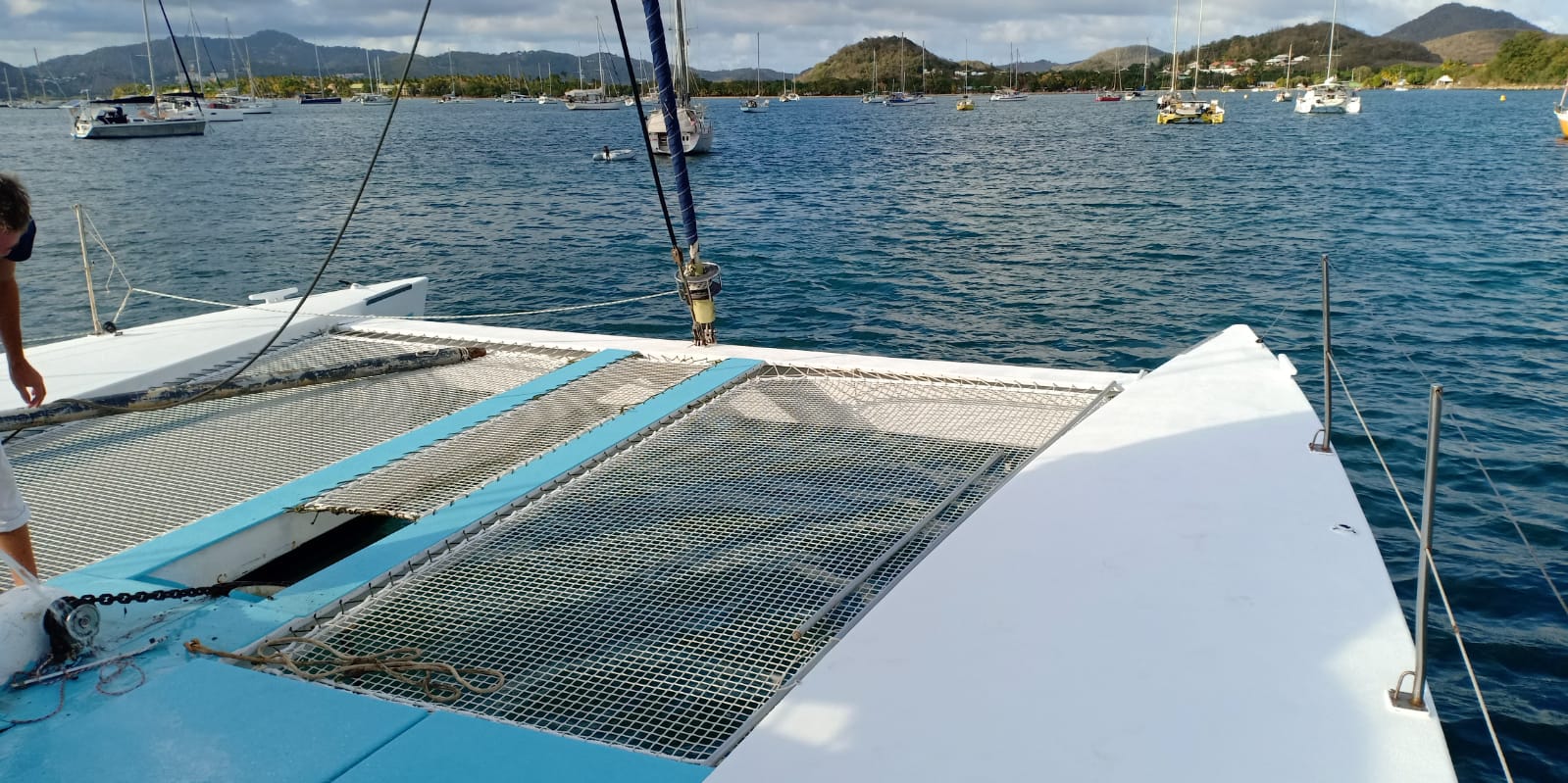 Used Sail Catamaran for Sale 2009 Sourisse Deck & Equipment