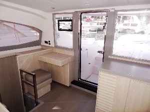 Used Power Catamaran for Sale 2016 Leopard 43 PC Layout & Accommodations