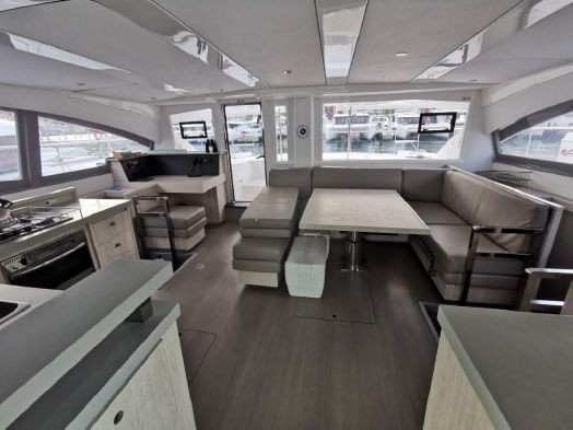 Used Power Catamaran for Sale 2018 Leopard 51PC Layout & Accommodations