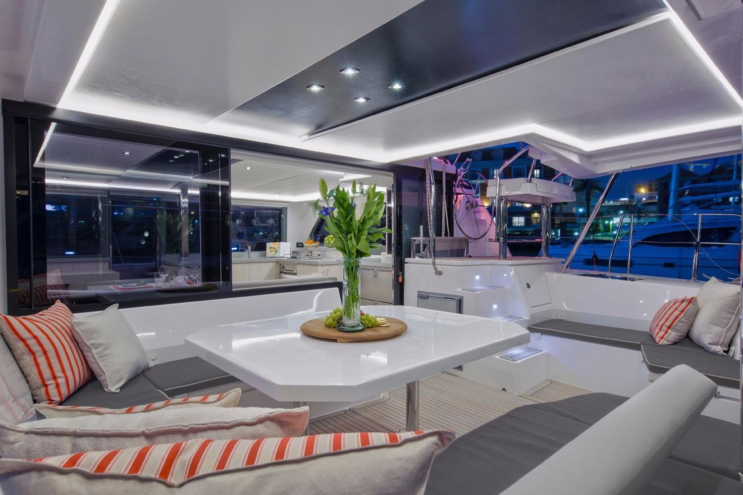 New Sail Catamaran for Sale 2020 Leopard 45 Layout & Accommodations