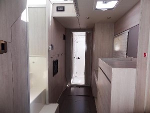 Used Power Catamaran for Sale 2016 Leopard 43 PC Layout & Accommodations