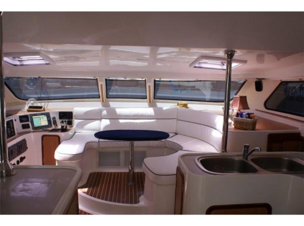 Used Power Catamaran for Sale 2006 Africat 420 Layout & Accommodations