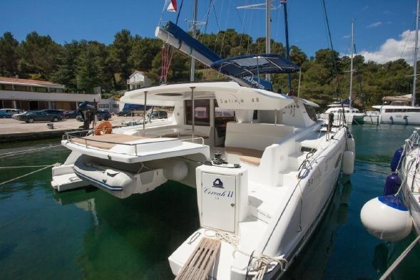 Used Sail Catamaran for Sale 2013 Salina 48 Evolution Boat Highlights