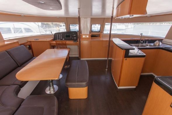 Used Sail Catamaran for Sale 2013 Salina 48 Evolution Layout & Accommodations