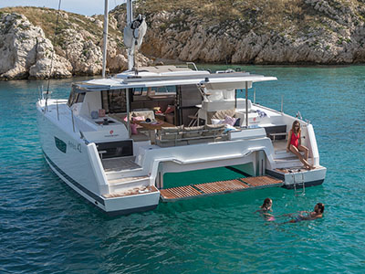 catamarans on display