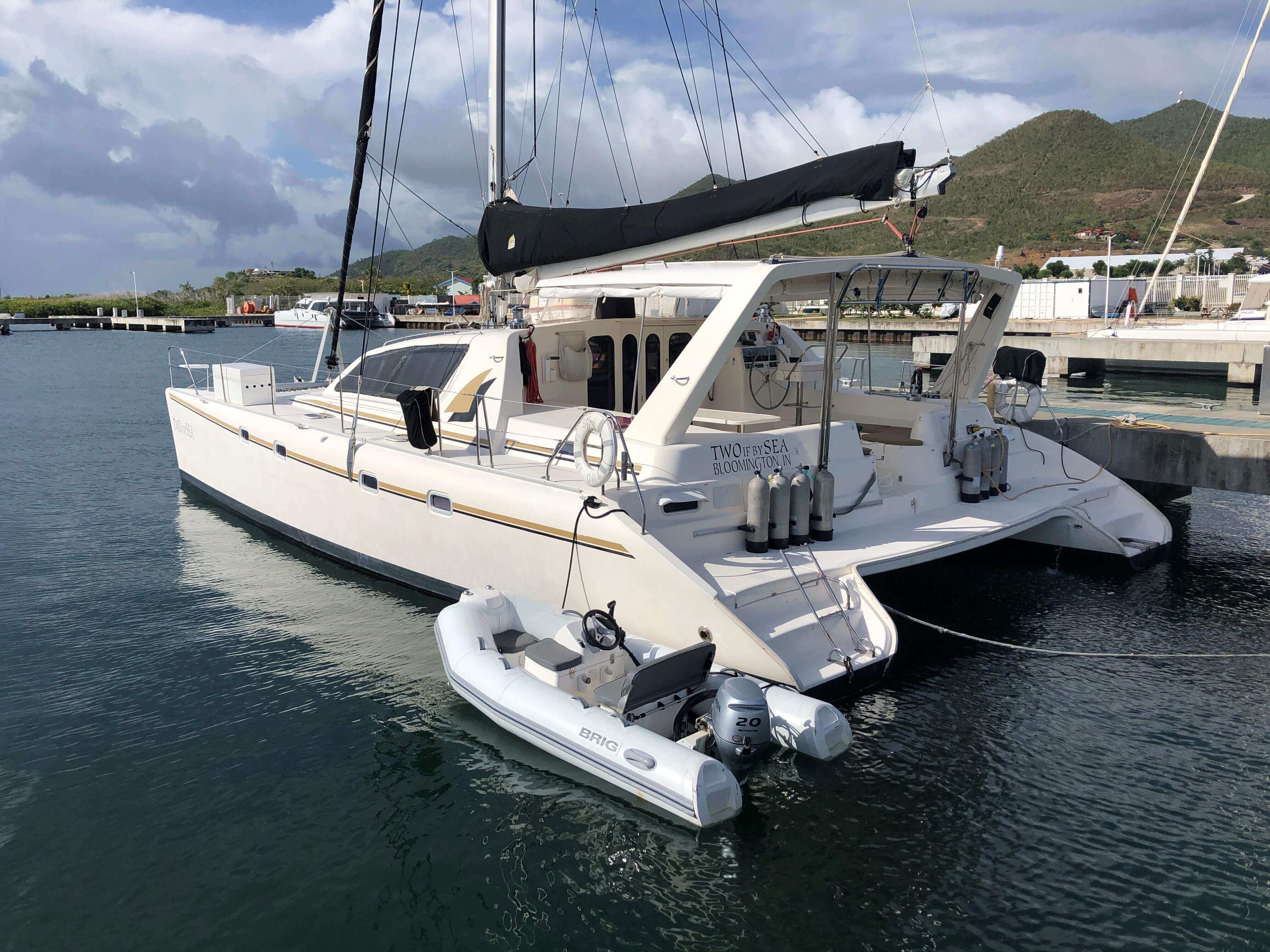 Used Sail Catamaran for Sale 2000 Leopard 45 Boat Highlights
