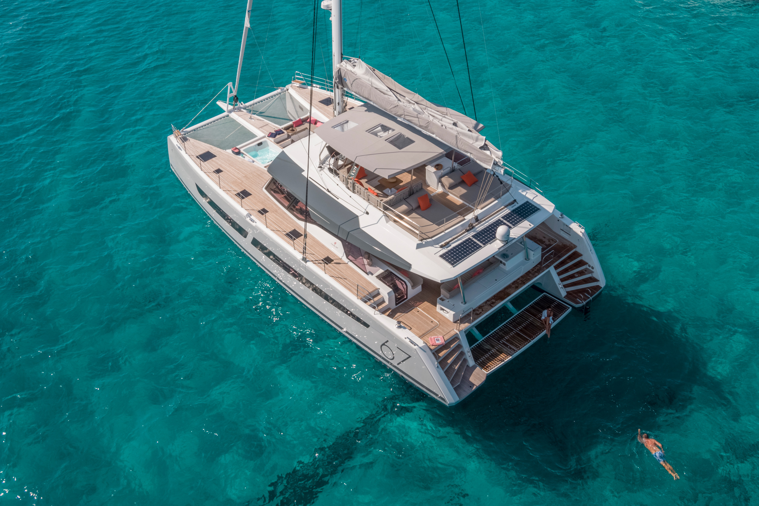 New Sail Catamaran for Sale  Alegria 67 Boat Highlights