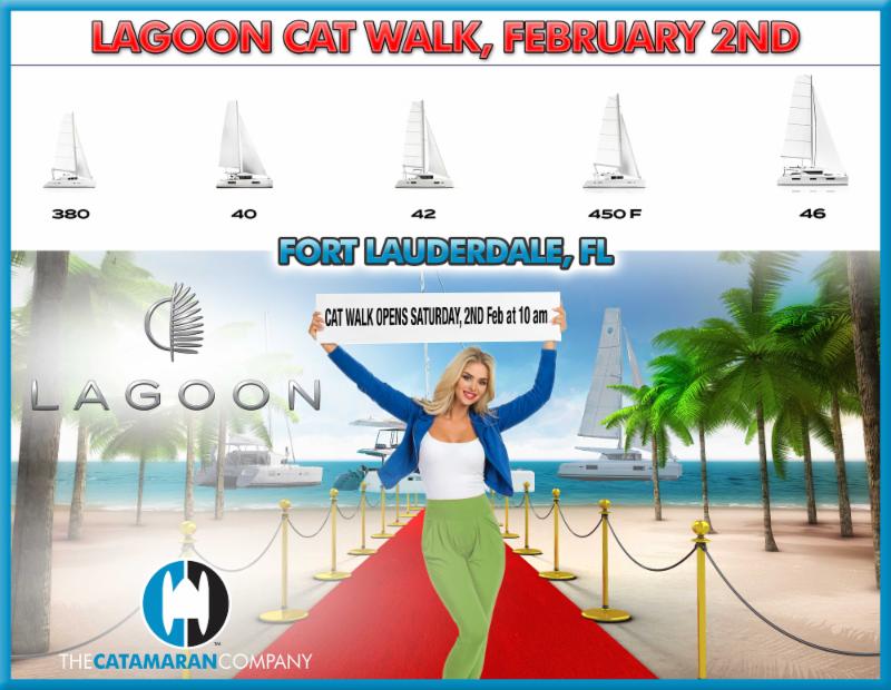 The Lagoon Cat Walk Opens Today at 10 AM - Lauderdale Marine Center, Fort Lauderdale 